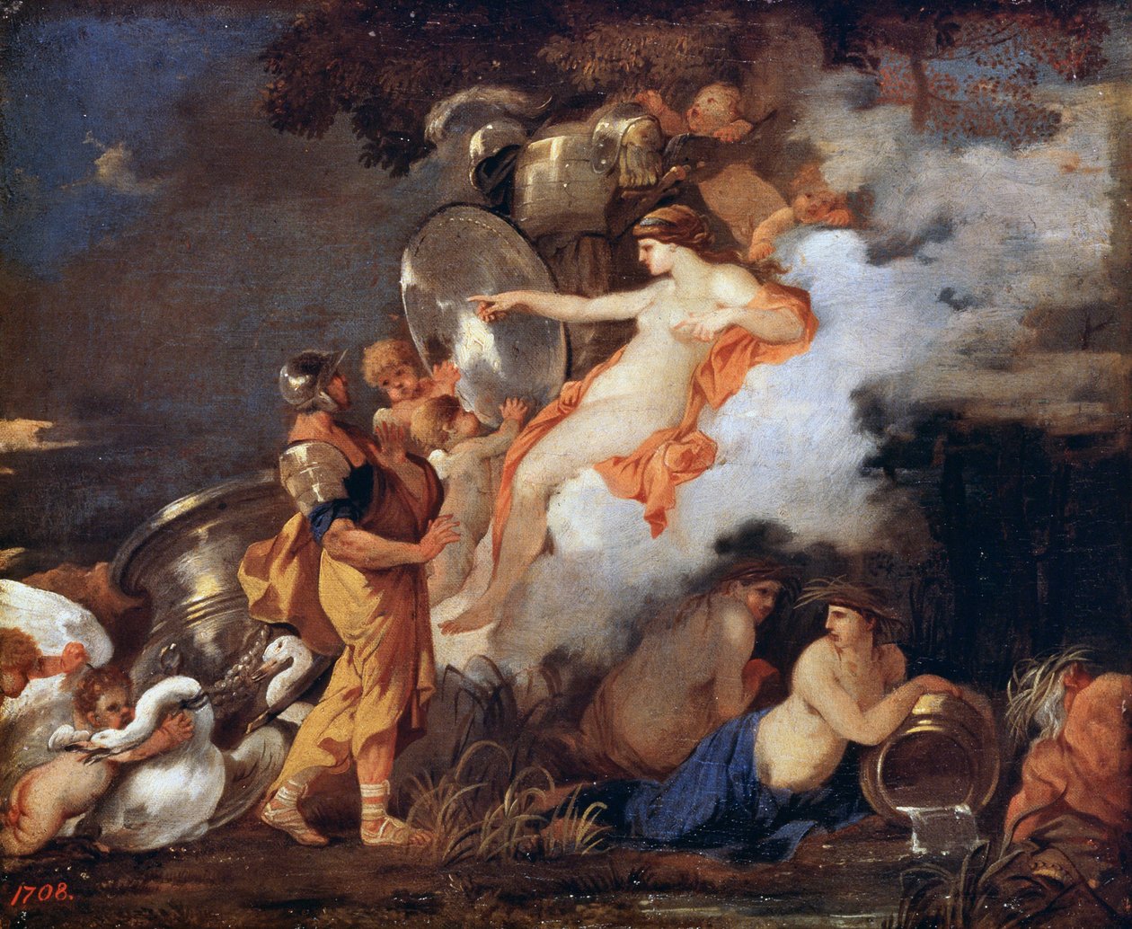 Venus og Æneas, 1600-tallet. af Sébastien Bourdon