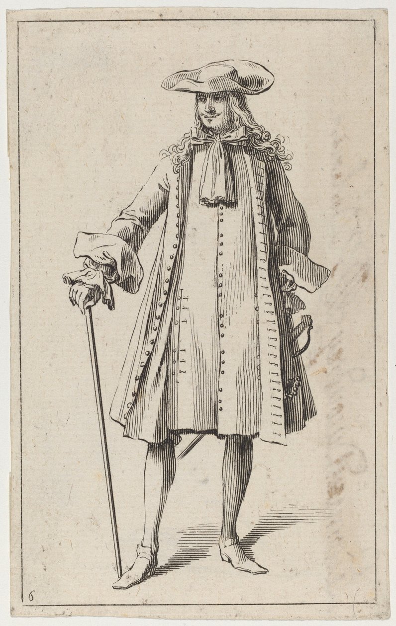 Mand med et sværd af Sébastien Le Clerc the elder