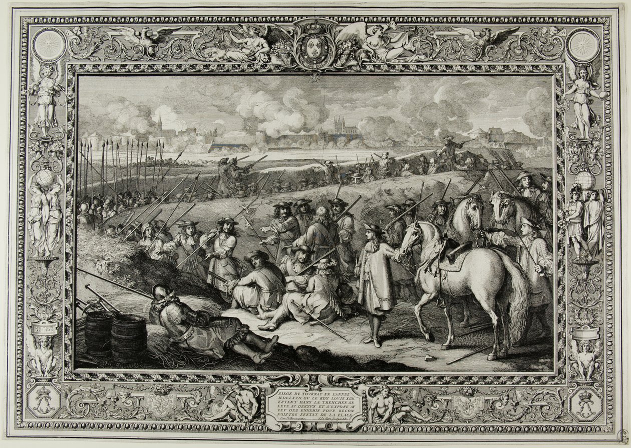 Belejring af turnering MDCLXVII af Sébastien Le Clerc the elder