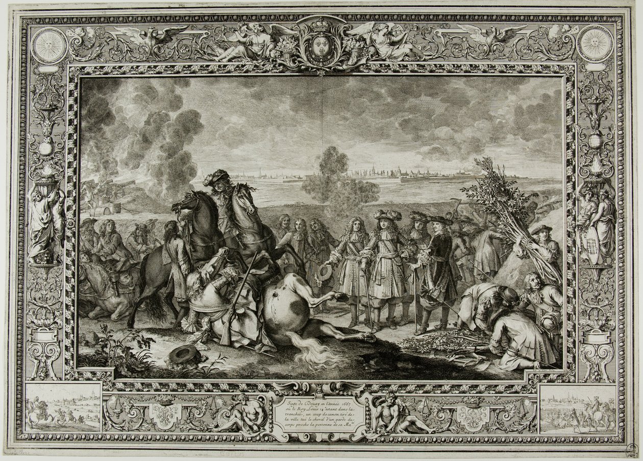 Belejringen af Douai i 1667 af Sébastien Le Clerc the elder
