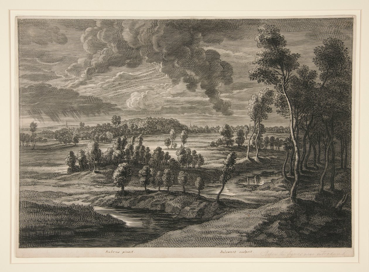 Landskab af Schelte Adams Bolswert