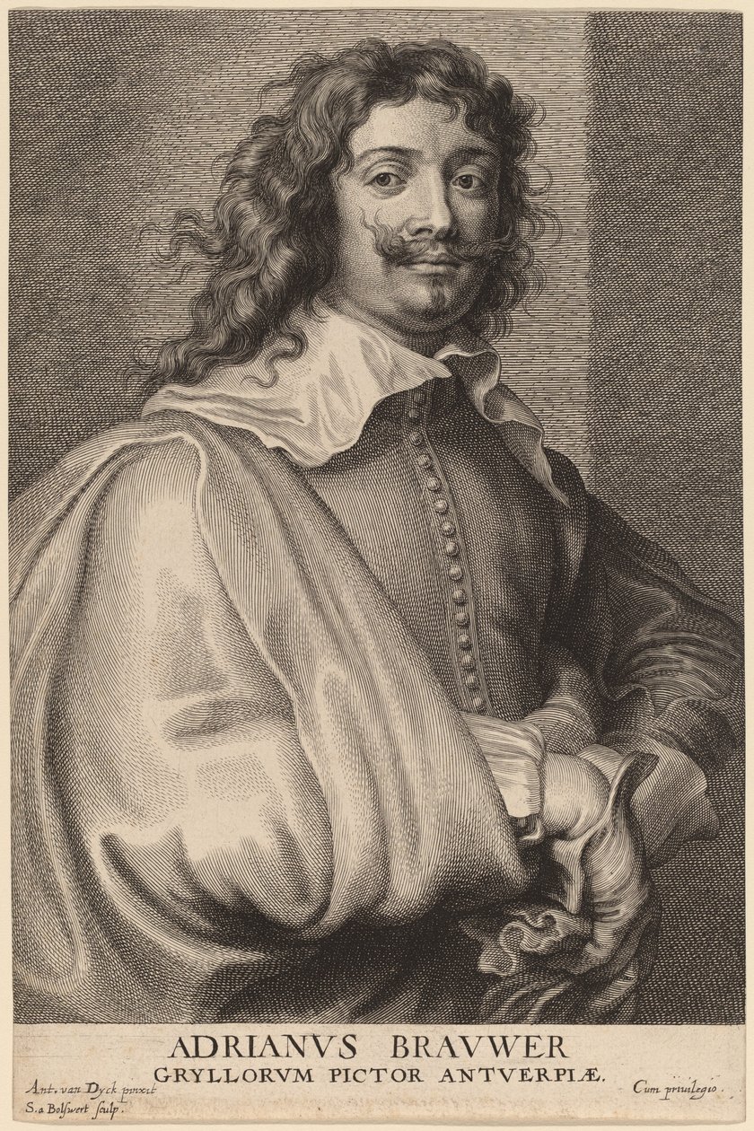 Adriaen Brouwer af Schelte Adams Bolswert after Sir Anthony van Dyck