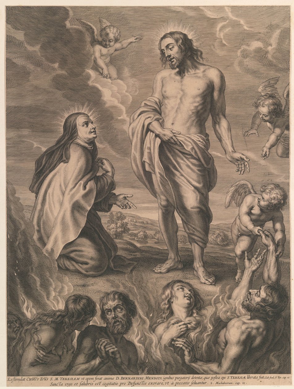 H. Theresia går i forbøn for Bernardino de Mendoza af Schelte Adamsz. Bolswert