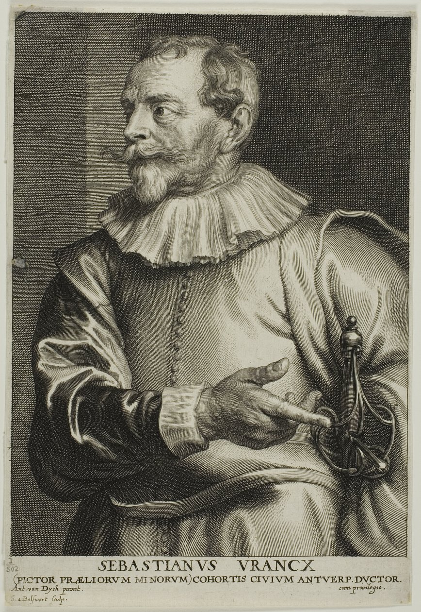 Sebastian Vrancx af Schelte Adamsz. Bolswert