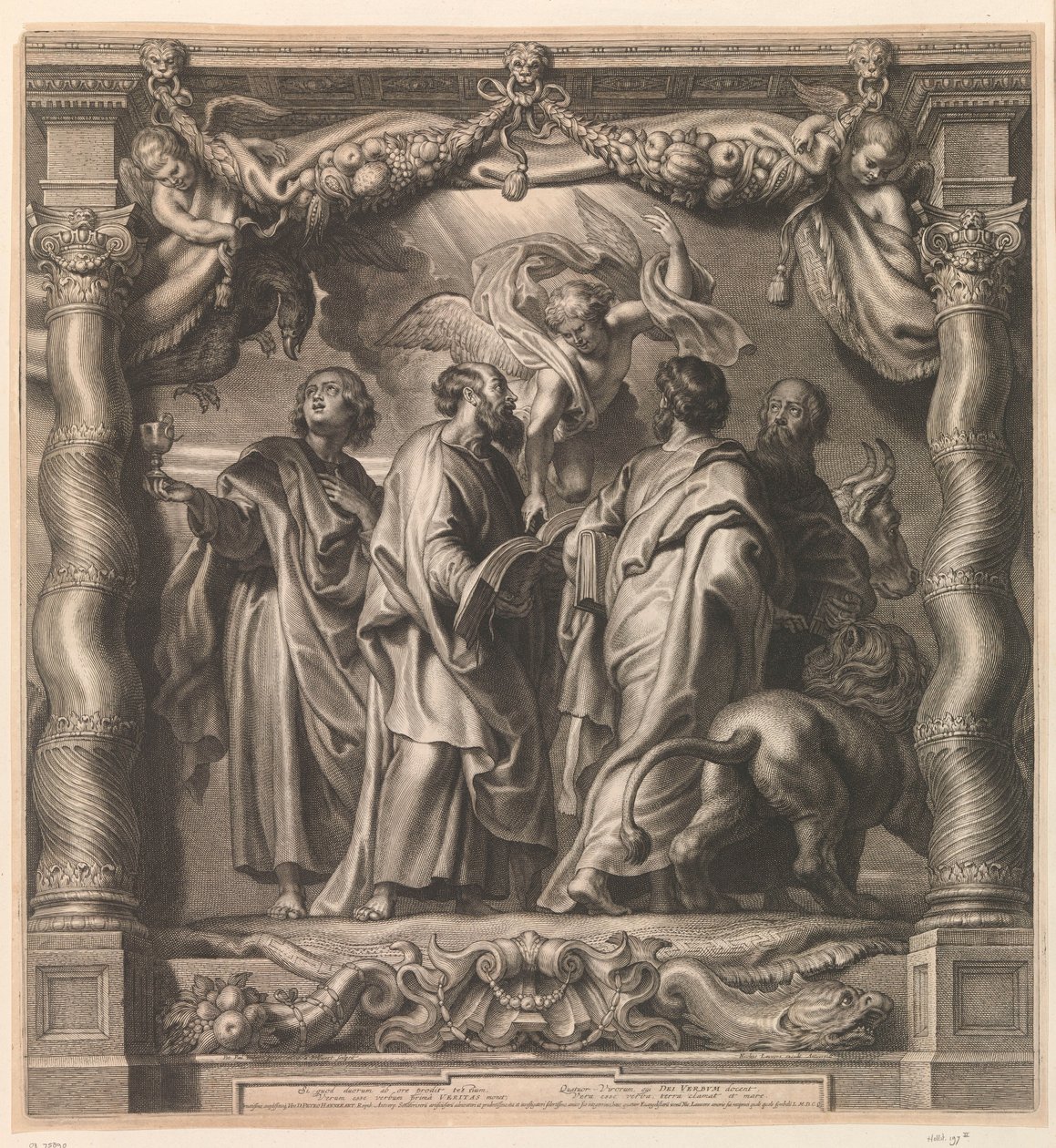 Fire evangelister af Schelte Adamsz. Bolswert