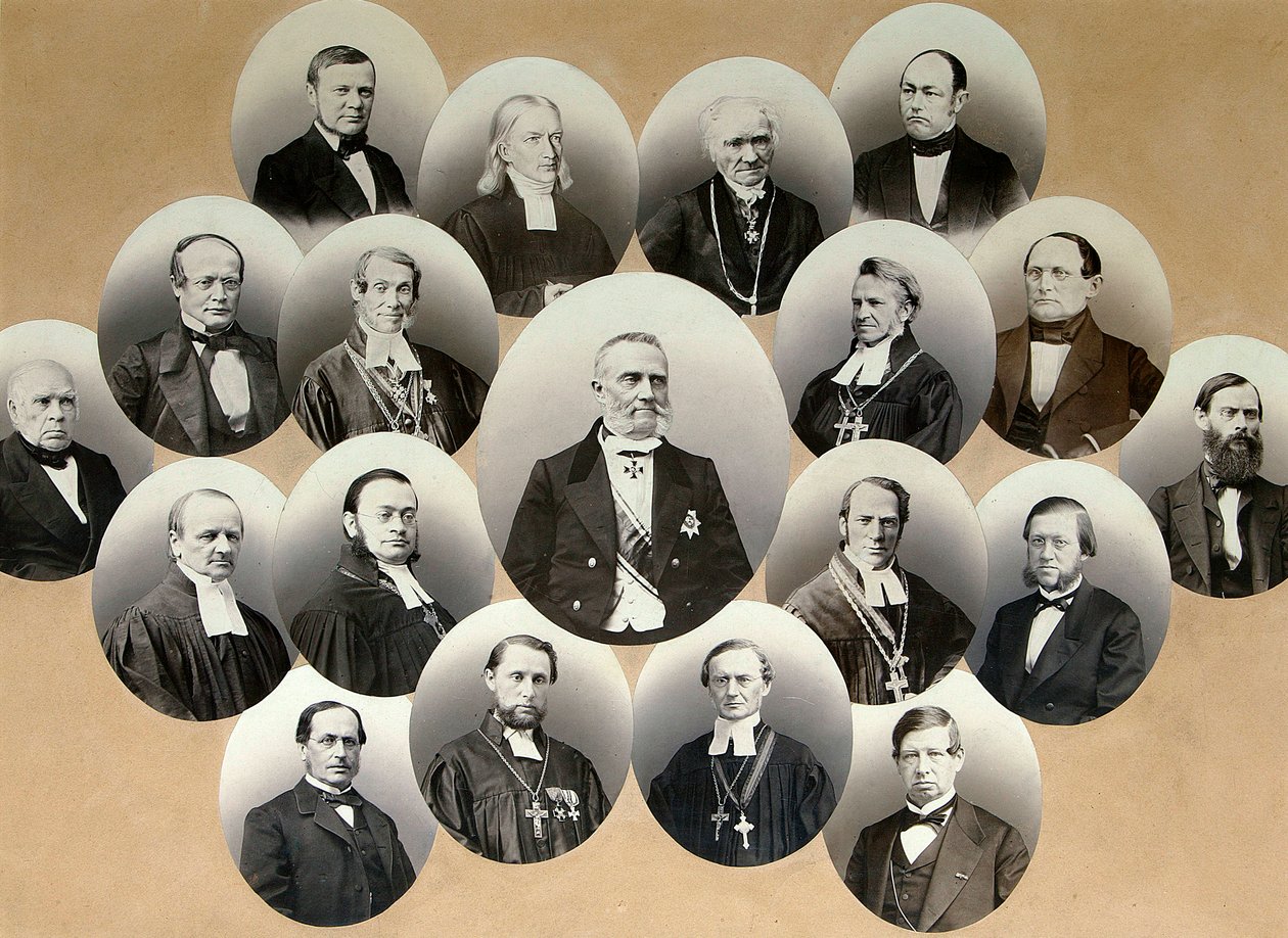 Gruppe af portrætter af repræsentanter for den katolske kirke i Moskva, 1860