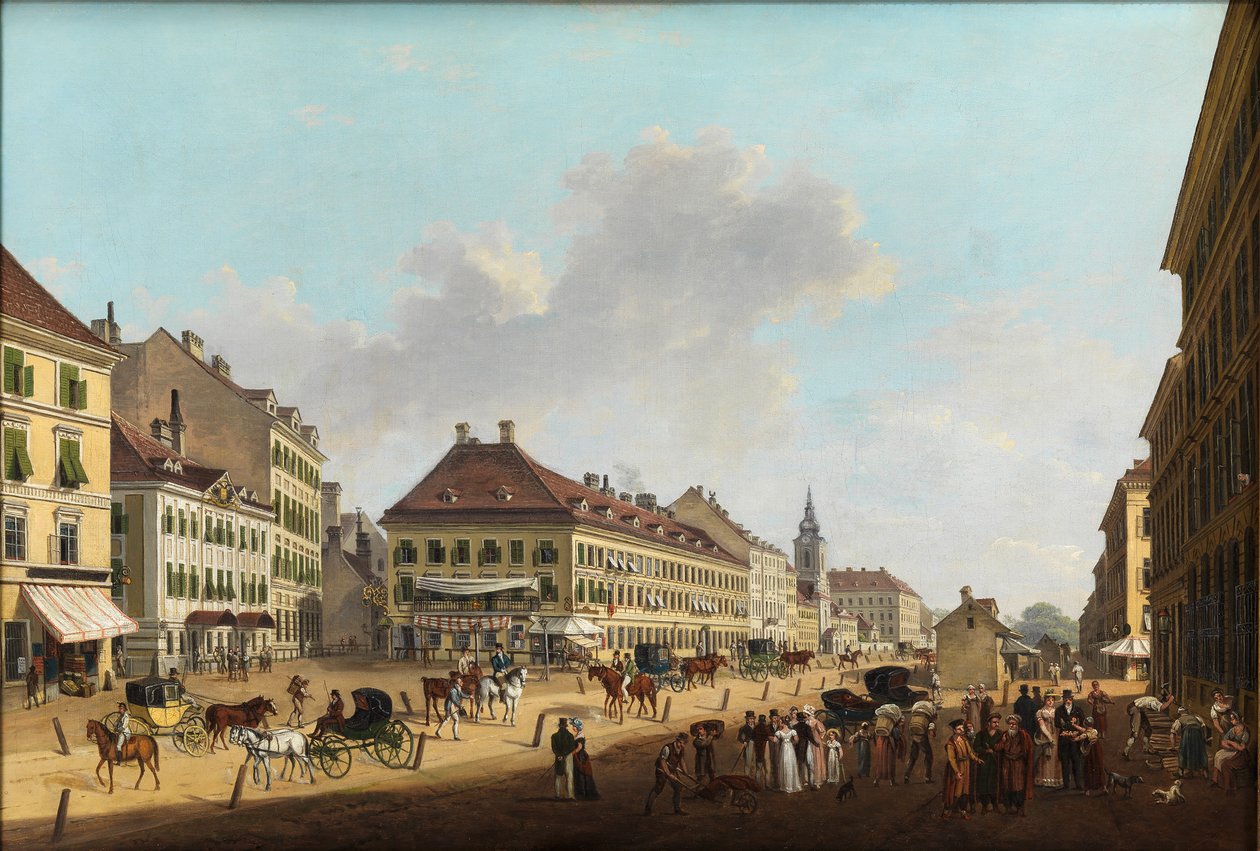 Teater i Leopoldstadt, 1825. af Scheyerer