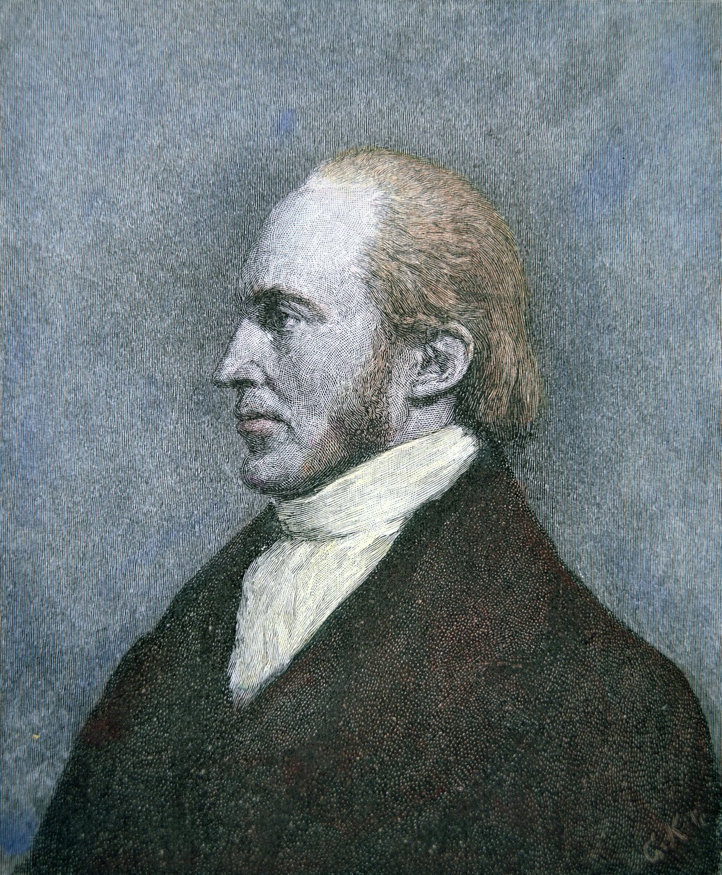 Aaron Burr (1756-1836) (farvestik) af School American