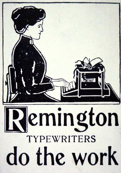 Annonce for Remington skrivemaskiner af School American