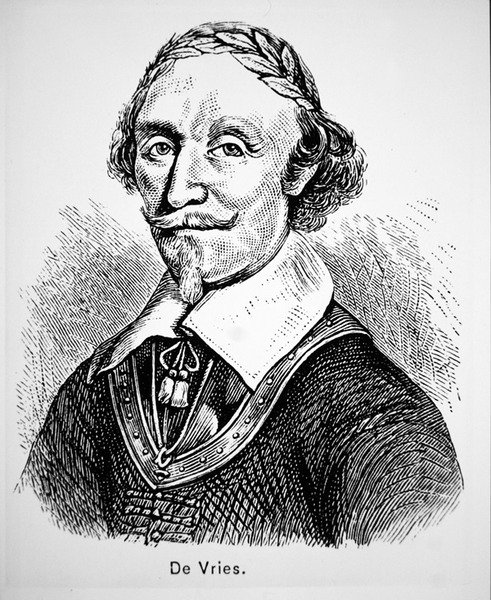 David de Vries (litografi) af School American