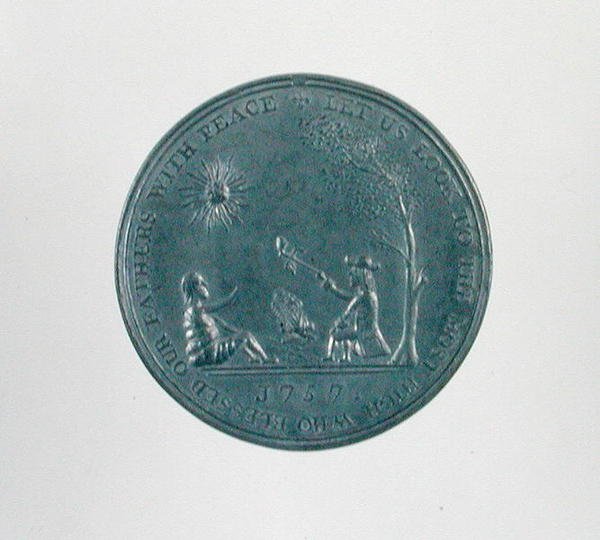 Indisk fredsmedalje (sølv) af School American