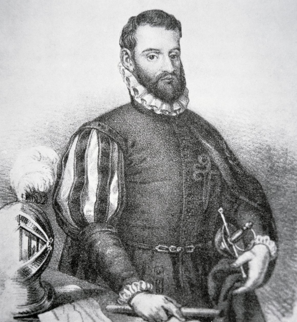 Pedro Menendez de Aviles (litho) af School American