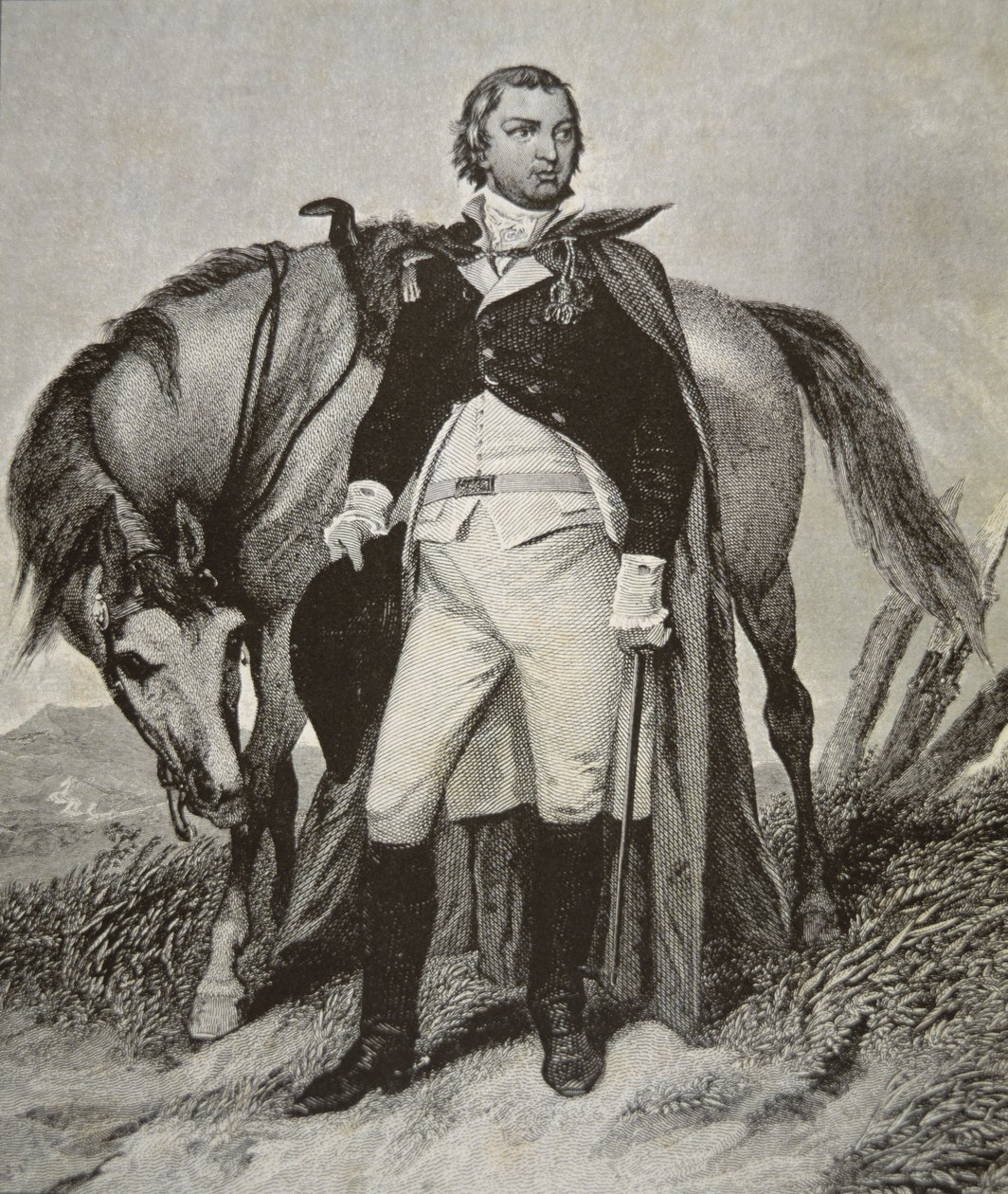 Portræt af Nathanael Greene (litho) af School American