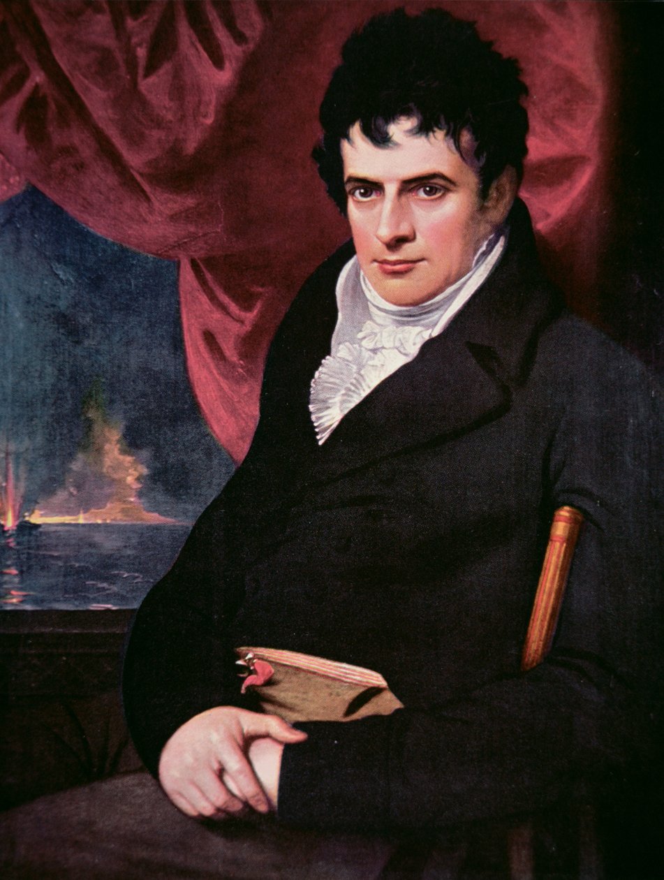 Robert Fulton (1765-1815) (olie på lærred) af School American