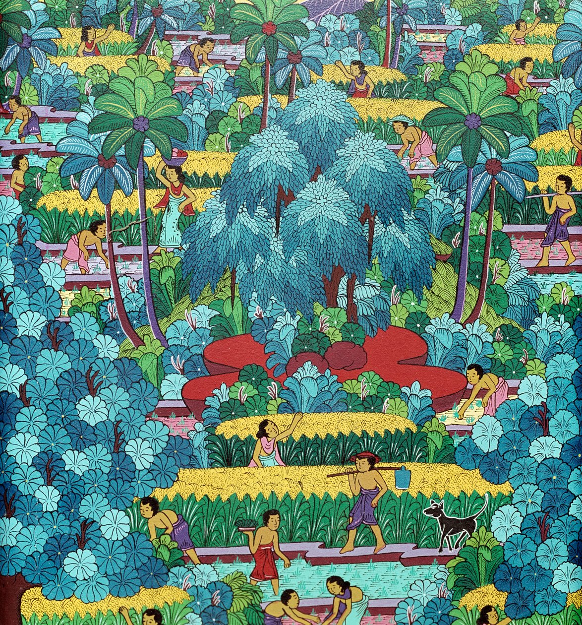 Traditionelt balinesisk naivt maleri, Indonesien 20. århundrede af School Balinese