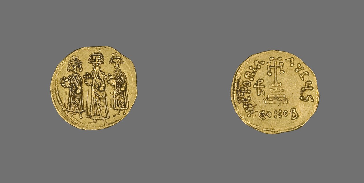 Solidus (mønt) af Heraclius, 638 AD - 641 AD (guld) af School Byzantine