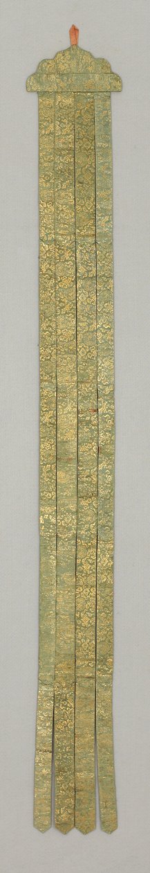 Banderole, ca. 1700-tallet (silkebrokade) af School Chinese