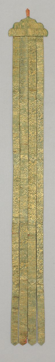 Banderole, ca. 1700-tallet (silkebrokade) af School Chinese