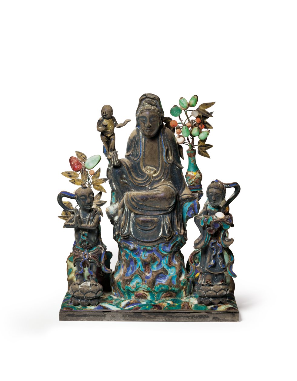 Buddhistisk figurgruppe af School Chinese
