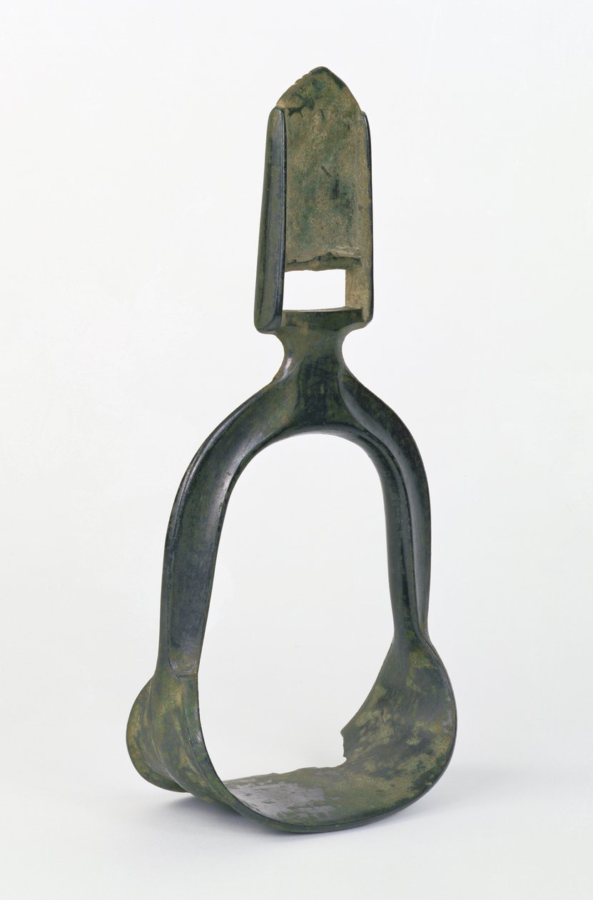 Kinesisk stigbøjle, 6.-7. århundrede (bronze) af School Chinese