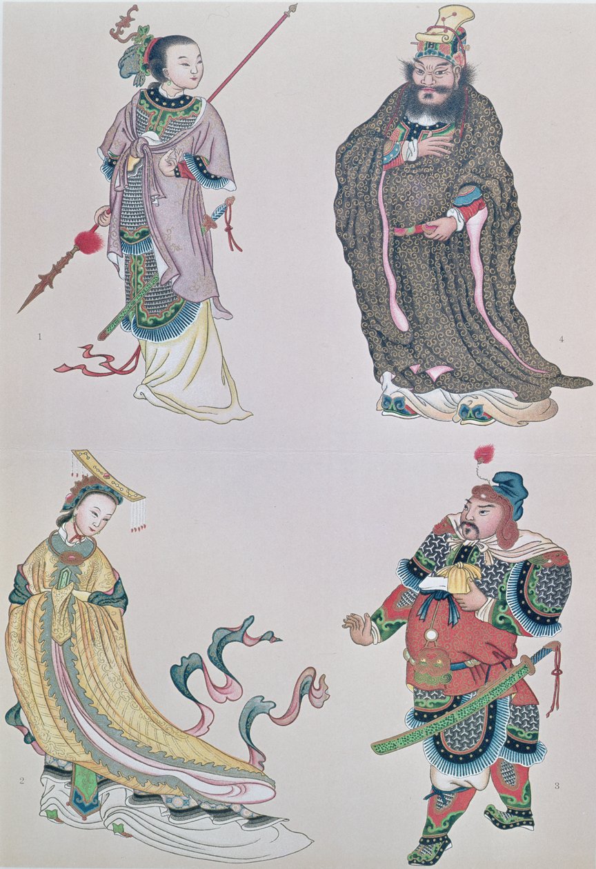 Helte og heltinder fra kinesisk historie, herunder kejserinde Wu af School Chinese