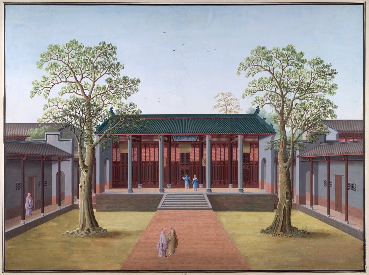 Honam Temple - Hall of the Mystery of Nirvana af School Chinese