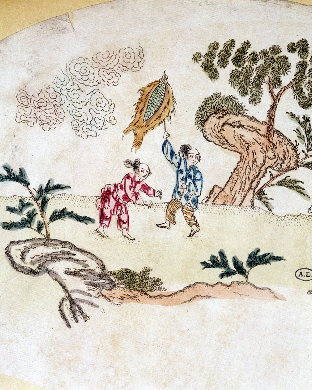 Kite-tegn - kinesisk print af School Chinese