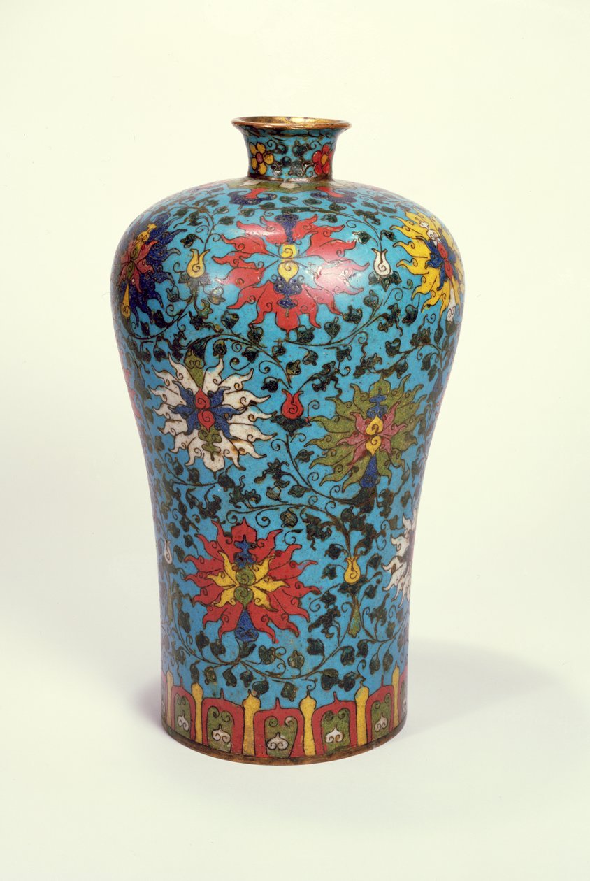 Vase (cloisonne emalje) af School Chinese