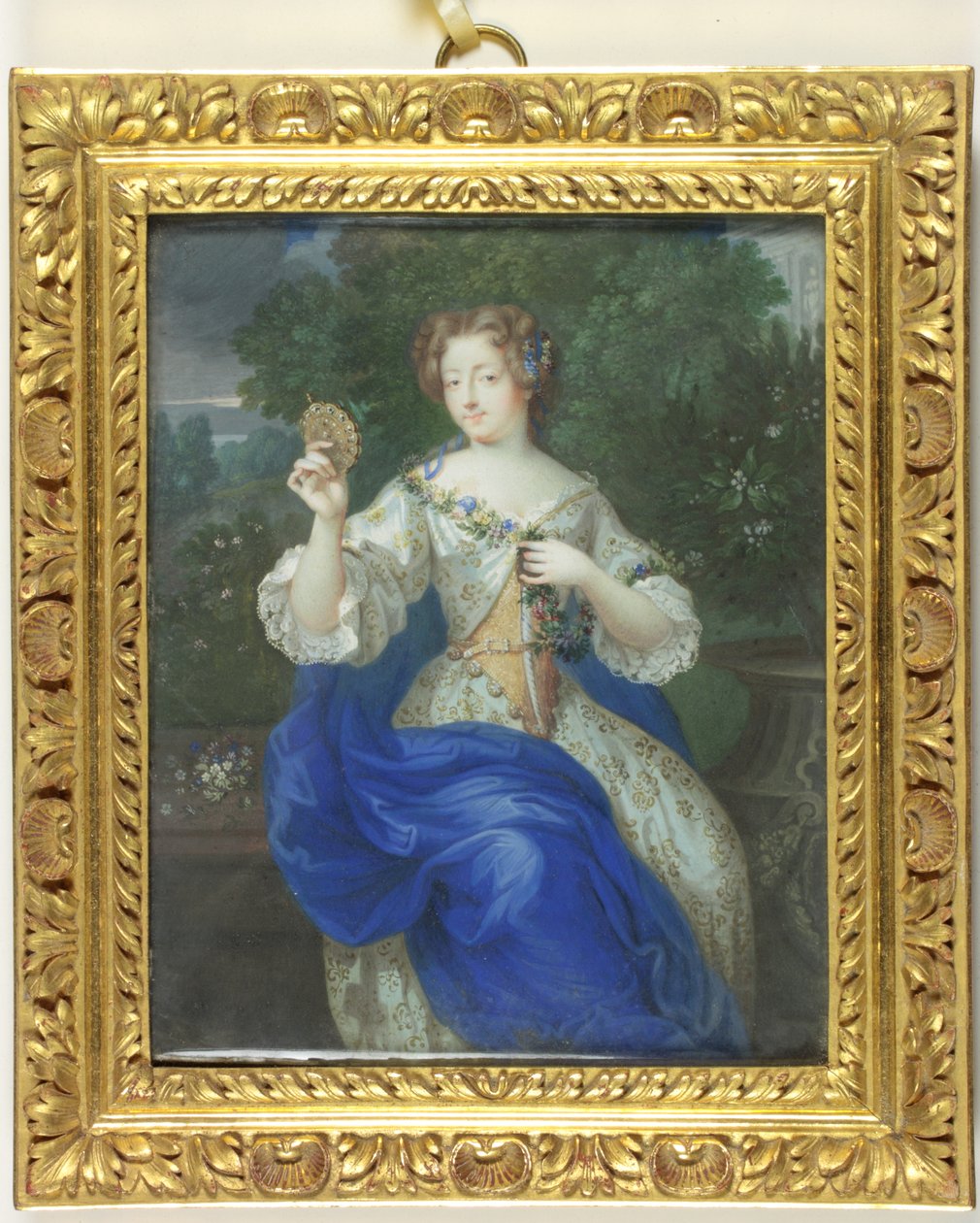 Marie-Angelique Scoraille de Rousille, hertuginde af Fontanges (emalje) af School Continental