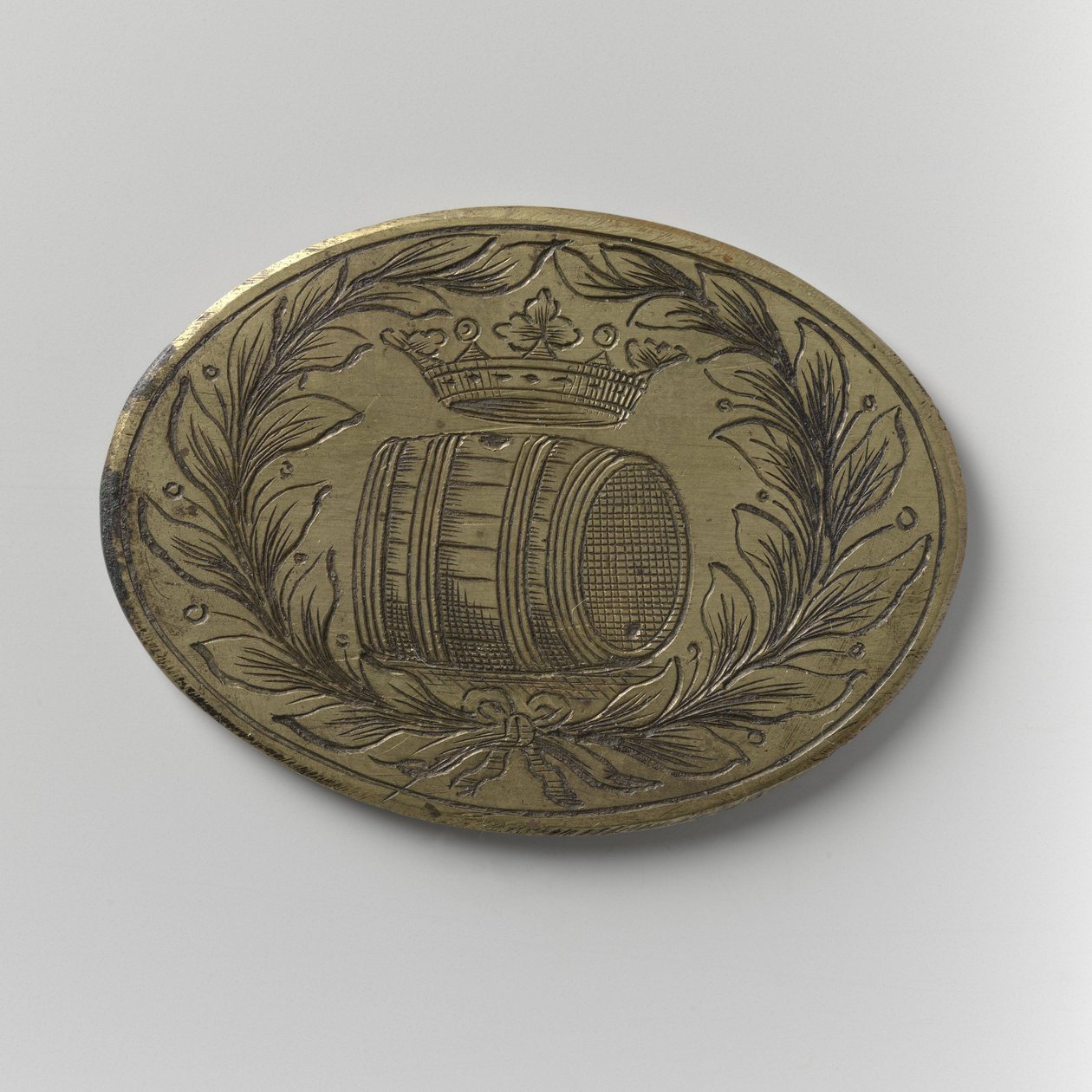 Beer-importørernes Guild of Amsterdam tilstedeværelsestoken, ca. 1700 (messing) af School Dutch