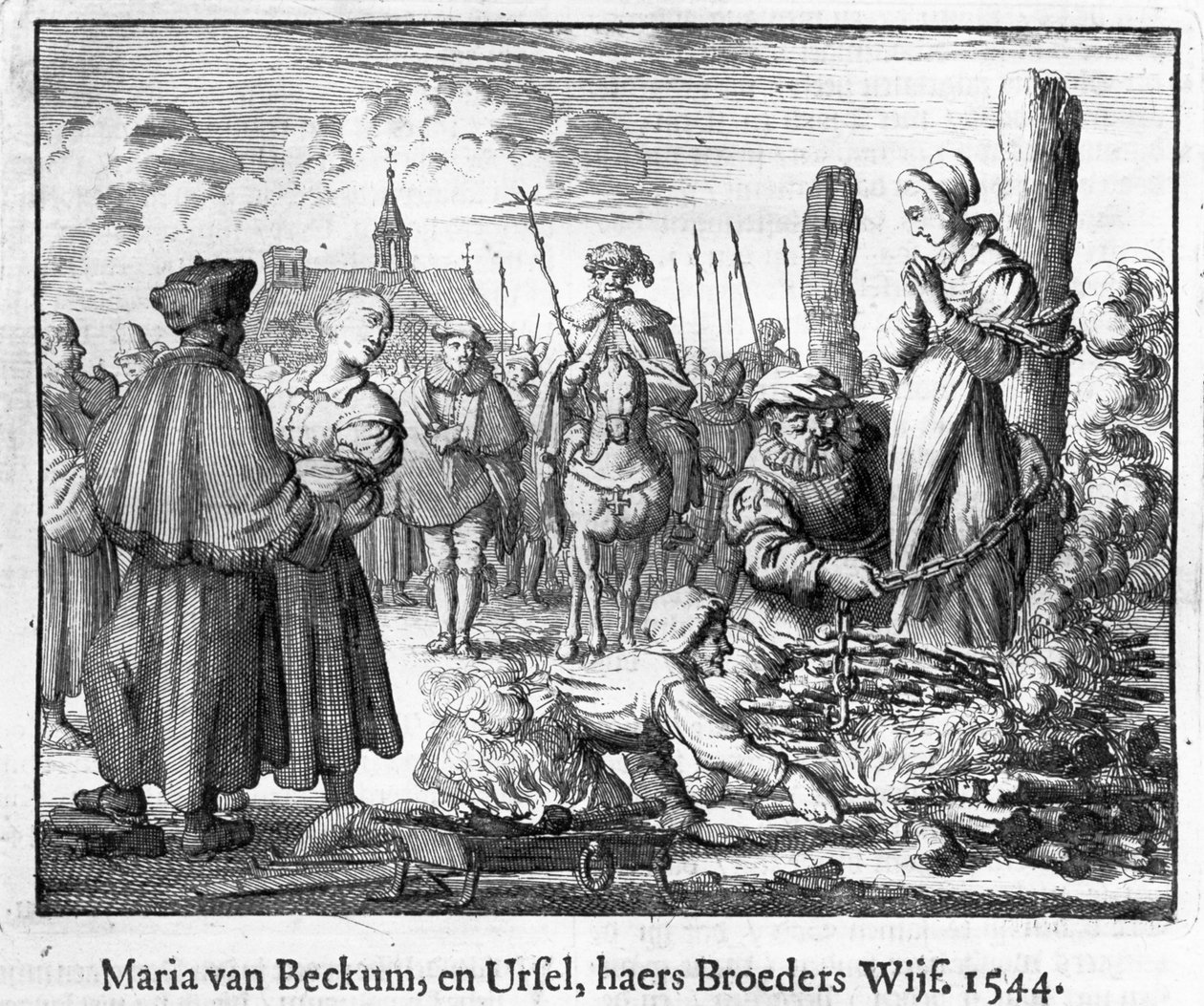 Afbrænding af Maria og Ursula van Beckum, Deventer af School Dutch