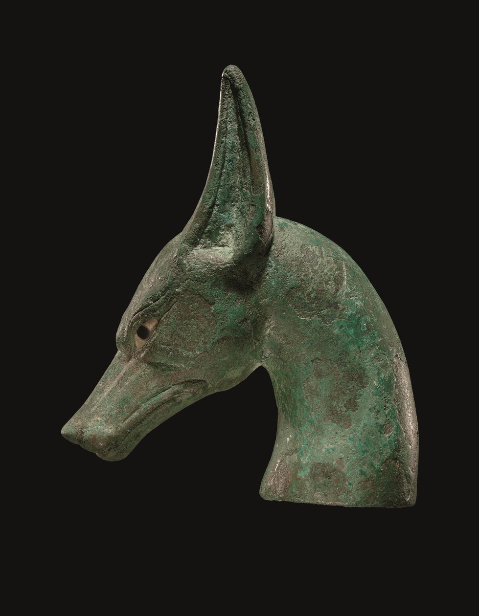 Scepterfinish af egyptisk bronze af School Egyptian