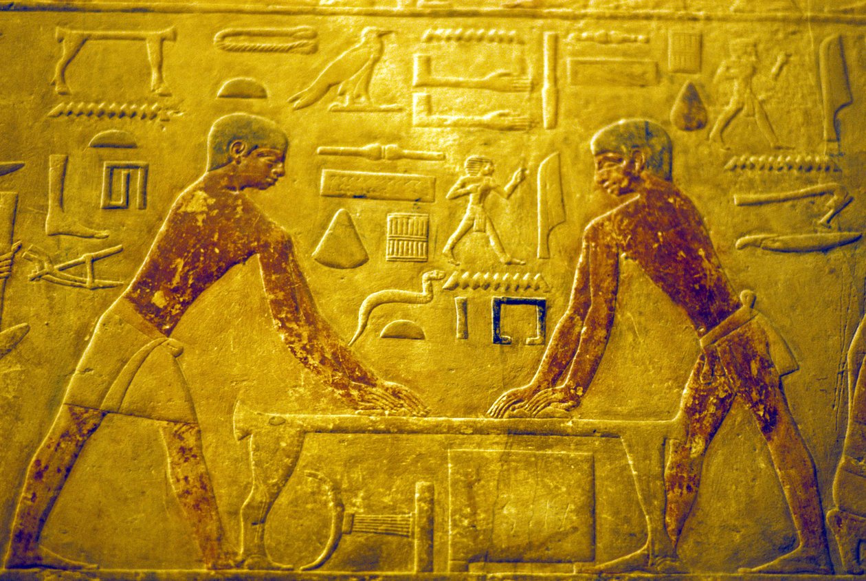 Det gamle Egypten, Vægudskæring/-maleri, Mastaba/Ti
