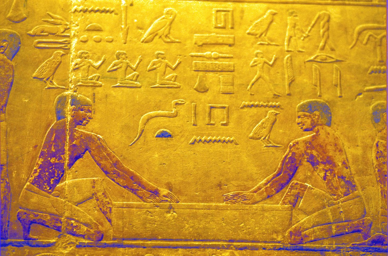 Det gamle Egypten, Vægudskæring/-maleri, Mastaba/Ti