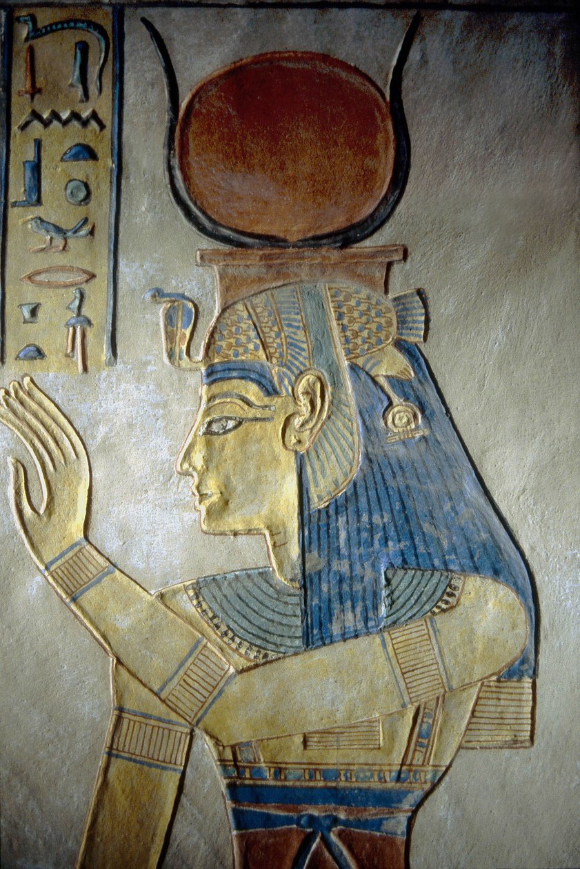 Luxor, Theben: Dronningernes dal. Grav for en søn af Ramses II, gudinden Isis. af School Egyptian