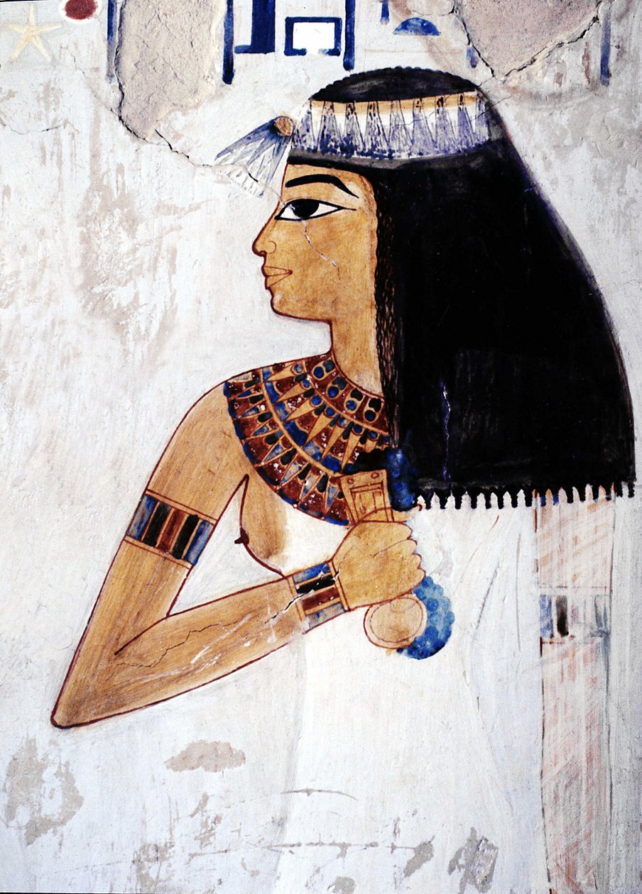Luxor Theben: Vestbredden, Necropole des Nobles, Vallee des Nobles. Mennas grav (18. dynasti). af School Egyptian