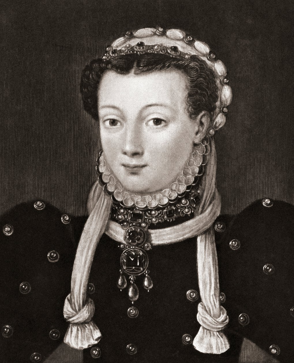 Anna van Egmont, også kendt som Anna van Buren (tryk) af School English