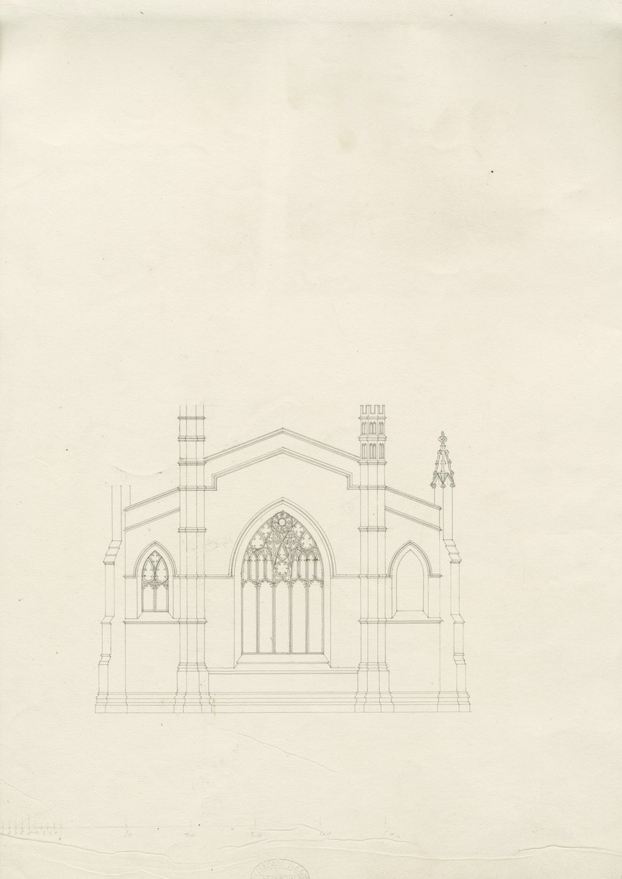 Burton-upon-Trent - Holy Trinity Church: tegning, nd [?1820
