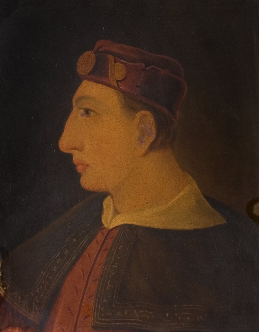 Henry V (olie på panel) af School English