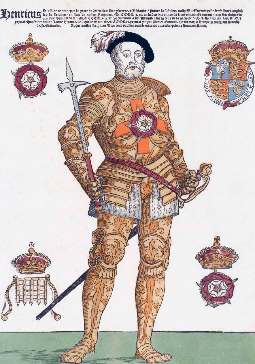 Kong Henrik VIII af England (print) af School English