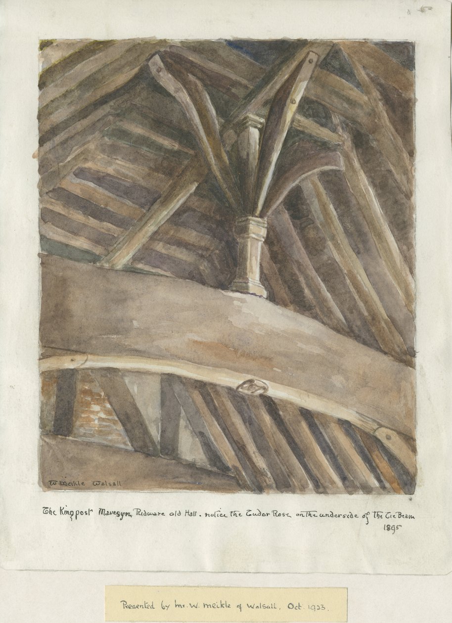 Mavesyn Ridware Hall - Gatehouse: Maleri af School English