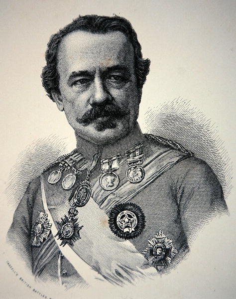 Sir James Outram (litho) af School English