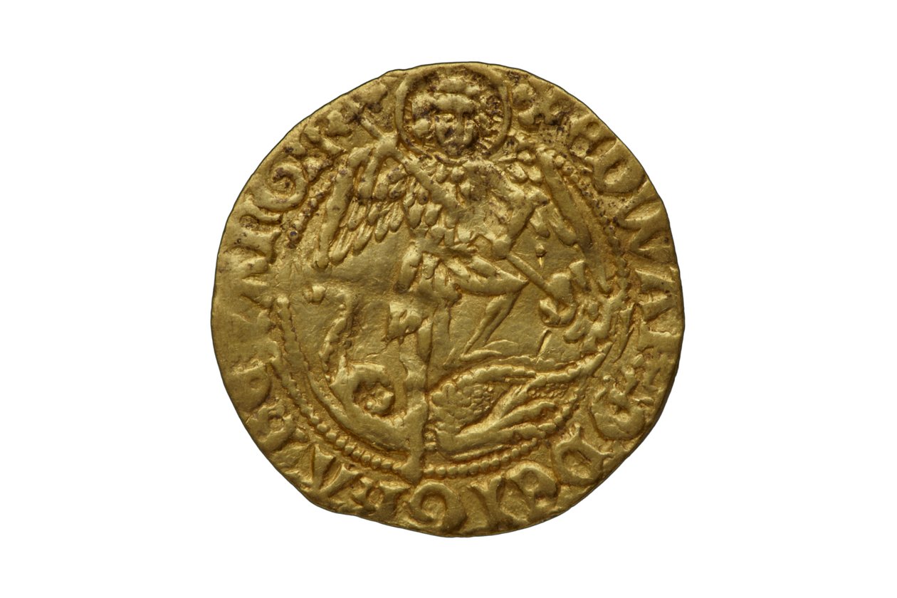 Tudor mønt fra Asthall Hoard af School English