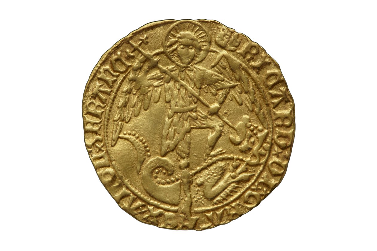Tudor mønt fra Asthall Hoard af School English