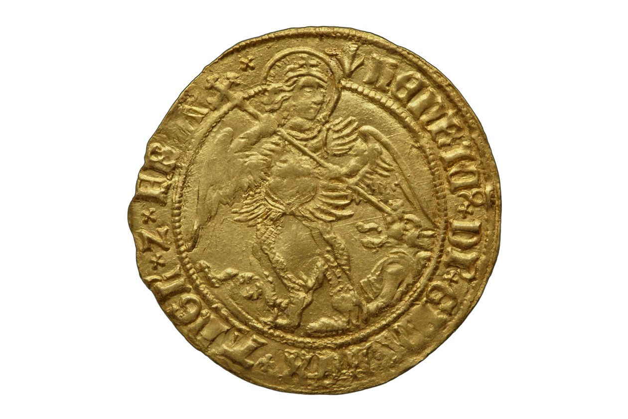 Tudor mønt fra Asthall Hoard af School English