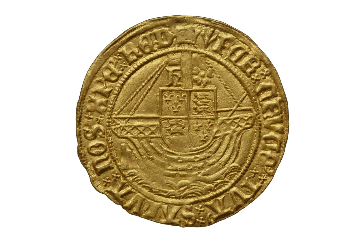 Tudor mønt fra Asthall Hoard af School English