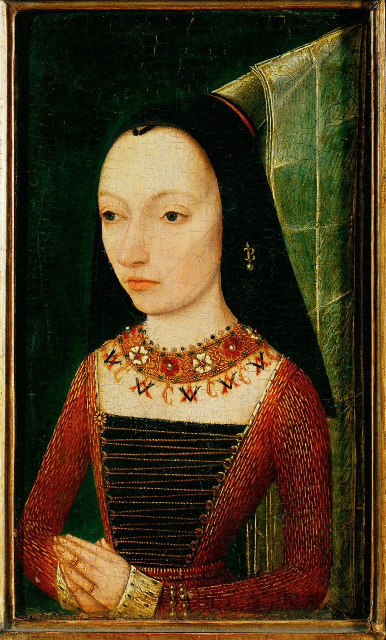 Margaret af York, hustru til Karl den Dristige ... af School Flemish