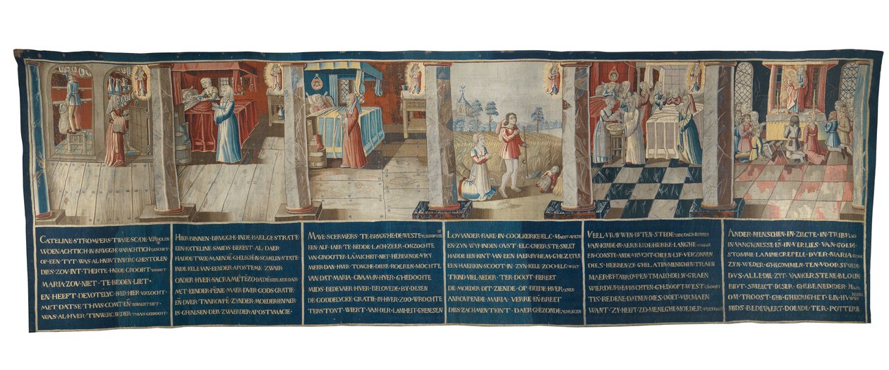 Vor Frue af Potteriets mirakler (tæppe) af School Flemish