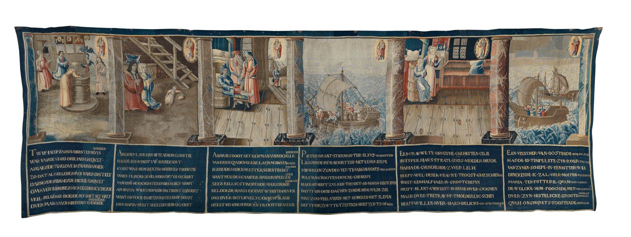 Vor Frue af Potteriets mirakler (tæppe) af School Flemish