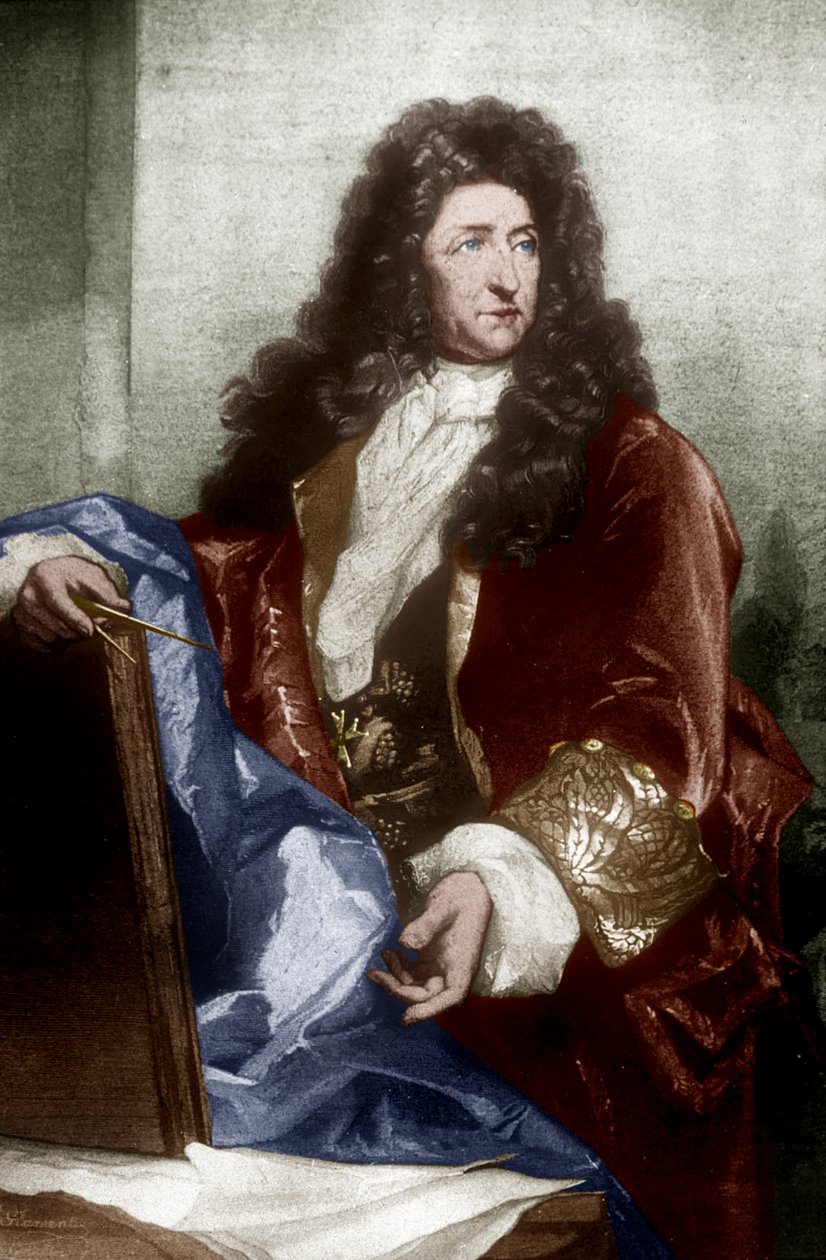 Andre Le Notre (1613-1700) (kobberstik) af School French